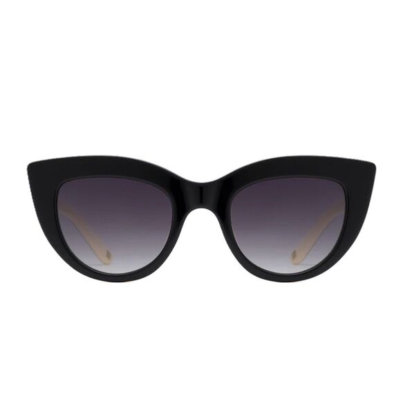 Carolina Lemke Accessories - Carolina Lemke 'Sarah' Oversized Black & White Cat Eye Sunglasses - New in Box